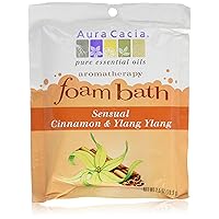 Aura Cacia Cinnamon and Ylang Ylang Aromatherapy Foam Bath, 2.5 Ounce -- 6 per case.