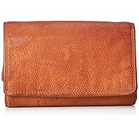 Velapelle 56733 Wallet, Made in Italy, Cowhide Leather, Product Dyed, Tri-Fold, Camel