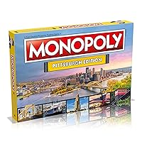 MONOPOLY Board Game - Pittsburgh Edition: 2-6 Players Family Board Games for Kids and Adults, Board Games for Kids 8 and up, for Kids and Adults, Ideal for Game Night