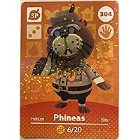 Phineas - Nintendo Animal Crossing Happy Home Designer Amiibo Card - 304