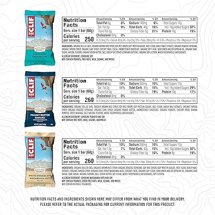 CLIF BAR - Best Sellers Variety Pack - Energy Bars - Packaging & Assortment May Vary - Amazon Exclusive - 2.4 oz. (16 Count)