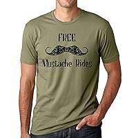 Mustache Rides Funny T-Shirt