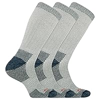 Merrell Men's and Women's Heavyweight Wool Blend Hiker Crew Socks-Unisex 1 Pair Pack