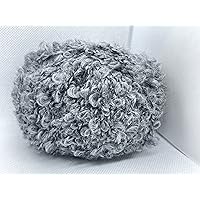 Grey Durban Boucle Yarn - Acrylic, Polyester, Mohair, Nylon Blend - DK Weight, 50 Grams (1.75 Ounces) 100 Meters (109 Yards)