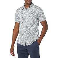 Goodthreads Men's Slim-Fit Short-Sleeve Stretch Poplin Shirt