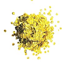 Gold Foil Mylar Round Confetti Circle Dot Graduation Wedding Table Scatter Centerpieces Baby Shower Birthday Engagement Reception Party Favors Decorations Celebrations, 60g