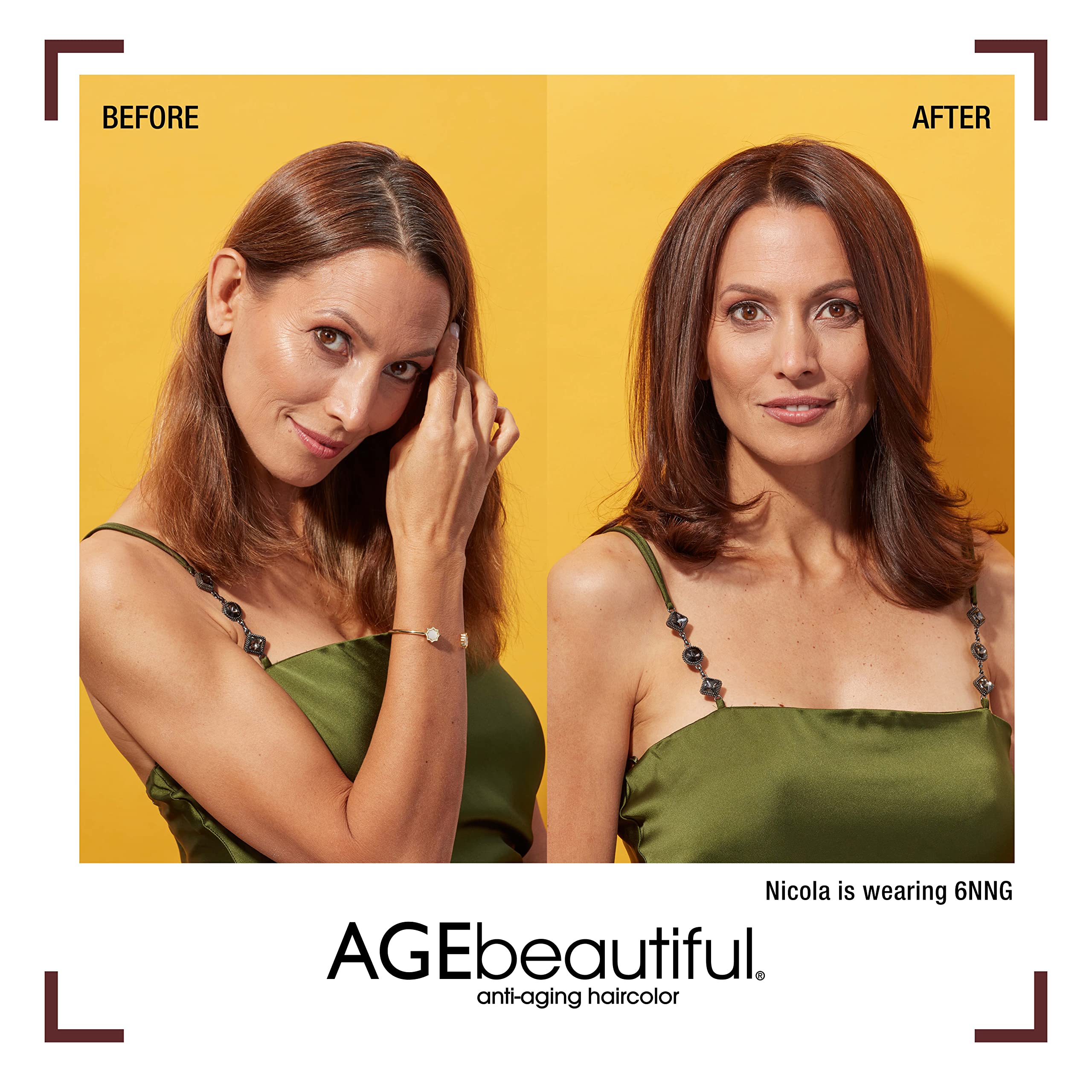 AGEbeautiful Permanent Liqui Creme Hair Color Dye | 100% Gray Coverage | Anti-Aging | Professional Salon Coloring