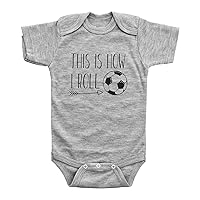 | Compatible with Onesies Brand Baby Bodysuit | Funny Soccer Baby Apparel This Is How I Roll | Futbol Unisex Romper