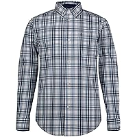 IZOD Boys' Long Sleeve Plaid Button-Down Dress Shirt