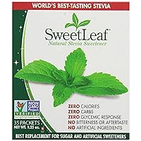 SweetLeaf Natural Stevia Sweetener, 35 Packets (Pack of 4)