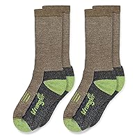 Wrangler Boys Merino Wool Cushioned Boot Socks 2 Pack