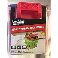 Reusable Fruit & Veggie Storage Container (Red)