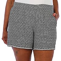 Max Studio Women's Plus Size Crepe Shorts with Pockets