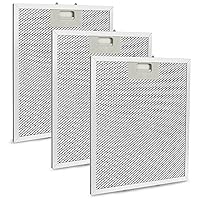 W10169961A Range Hood Filter Replacement 3PCS Upgraded 5 Layers Aluminum Mesh Grease Hood Filter 10-1/2x12 Inch Fits Whirlpool, Ikea, Kitchen Aid, Jenn Air, Range Hood Vent Filters (3)