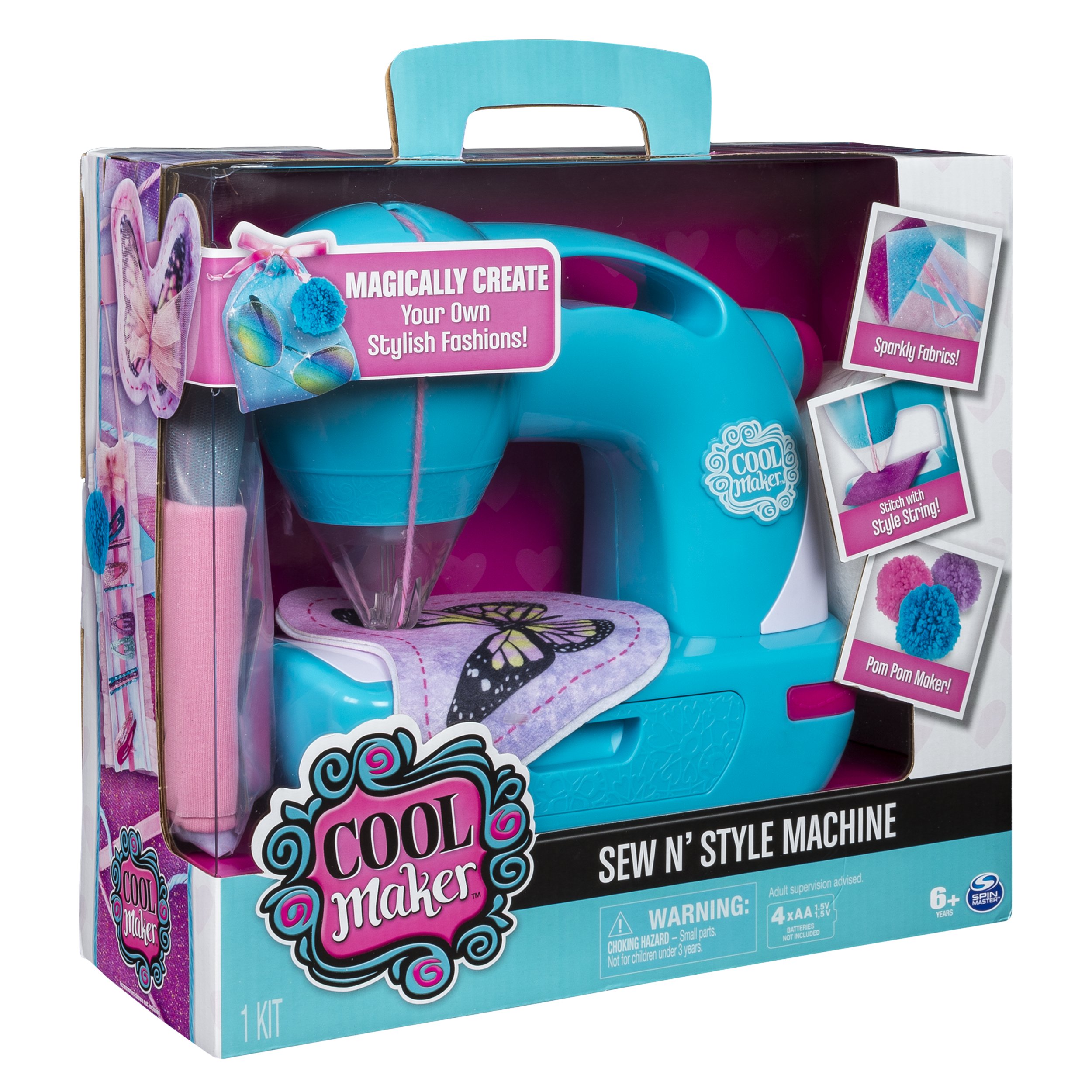 Cool Maker - Sew N’ Style Sewing Machine with Pom-Pom Maker Attachment (Edition May Vary)
