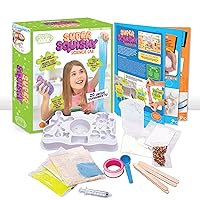 Be Amazing! Toys Super Squishy Science Lab STEAM Science Kit for Kids - Kid Chemistry Kit - Make Your Own Slime, Putty, Quicksand and More - Mind Blowing Experiments – Ages 8-12