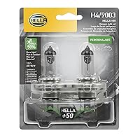 HELLA H4P50TB +50 Performance Bulb, 12V, 60/55W, 2 Count (Pack of 1)