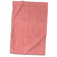 3dRose Anne Marie Baugh - Fabric Effect - Country Pink Burlap Fabric Effect - Towels (twl-239976-1)