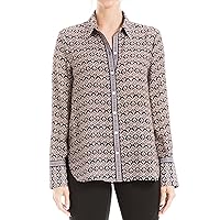Max Studio Women's Spring 2023 Fashion Everyday Collared Long Sleeve Button Down Shirt