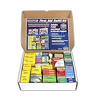 Rapid Care First Aid 91003 Refill Kit for 4 Shelf First Aid Cabinet, 1,033 Pieces, For Over 150 People