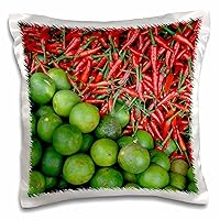 3D Rose Vietnam Limes and Chili Peppers Dong Ba Market Thua Thien–Hue Pillow Case, 16