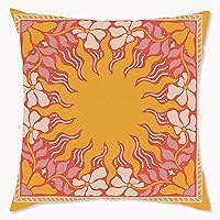 Wynwood Studio Retro Sun Indoor Decorative Throw Pillow, 18