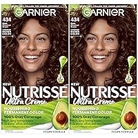 Garnier Hair Color Nutrisse Nourishing Creme, 434 Deep Chestnut Brown (Chocolate Chestnut) Permanent Hair Dye, 2 Count (Packaging May Vary)