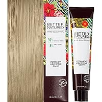 Permanent 10N Lightest Natural Blonde Hair Color Dye - Naturally-derived, Vegan & 100% Gray Coverage that Lasts up to 8 Weeks