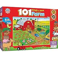 Masterpieces 100 Piece Family Jigsaw Puzzle for Kids - 101 Things to Spot on a Farm - 14