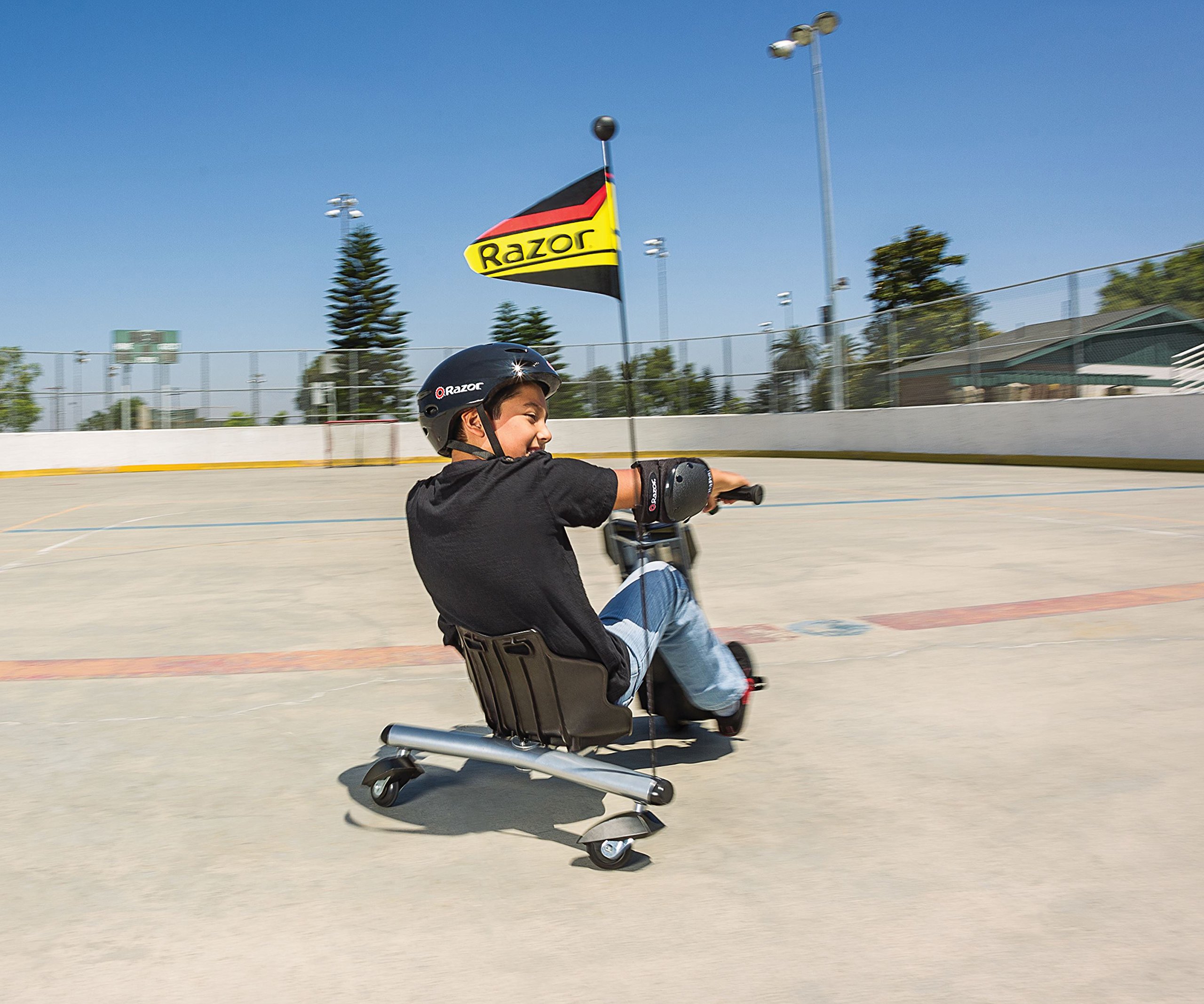 Razor PowerRider 360 – Electric Tricycle, Up to 9 mph, Welded Steel Fork, 12V Powered Ride-On for Ages 8 and Up