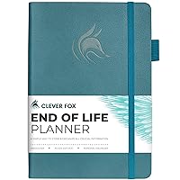 Clever Fox End of Life Planner – Final Arrangements Organizer for Beneficiary, Will Preparation, Last Wishes & Funeral Planning, A5 (Dark Teal)