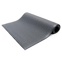 Anti-Fatigue Floor Mat, 3 Feet x 5 Feet x 3/8 Inch Thick, Textured Pattern Top, Bevelled on All Sides, Black, Made in USA - AFTX38-3x5BLKBEV