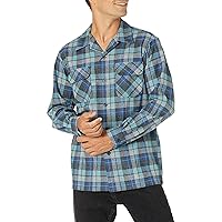 Pendleton Men's Long Sleeve Classic Fit Board Wool Shirt, Blue/Green Original Surf Plaid-30789, XX-Large