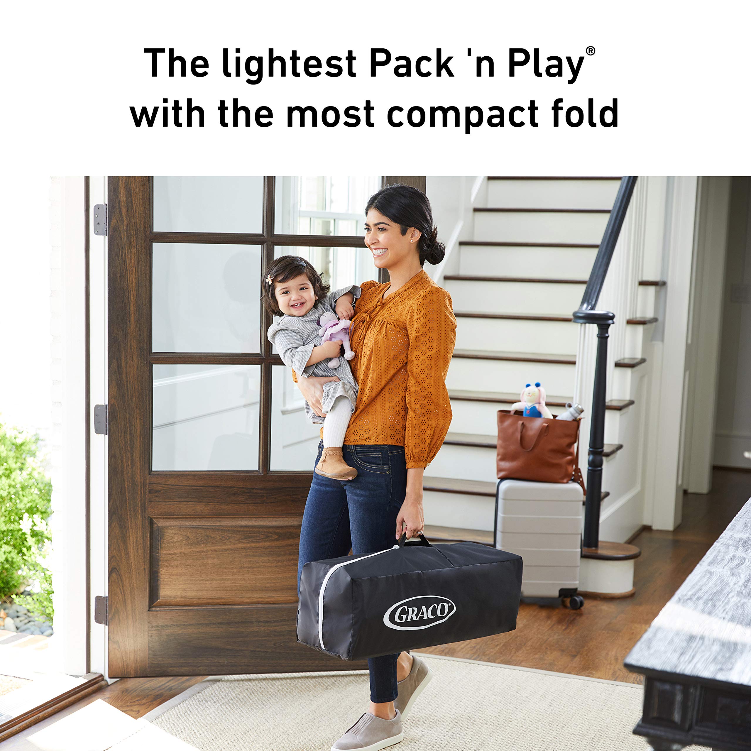 Graco Pack 'n Play FoldLite Playard | Lightweight Travel Pack 'n Play with Easy, Compact Fold, Remi