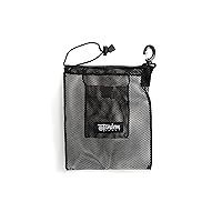 Tandem Sport Mesh Knee Pad Bag - Keep Volleyball Knee Pads Fresh - Air Dry Knee Pad Bag with Air Freshener Compartment - Use For Volleyball Gear or for Any Sport Equipment, Black