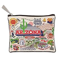Catstudio Collegiate Zipper Pouch, University of Arizona Travel Toiletry Bag, Ideal Gift for College Students or Alumni, Makeup Bag, Dog Treat Pouch, or Travel Purse Pouch