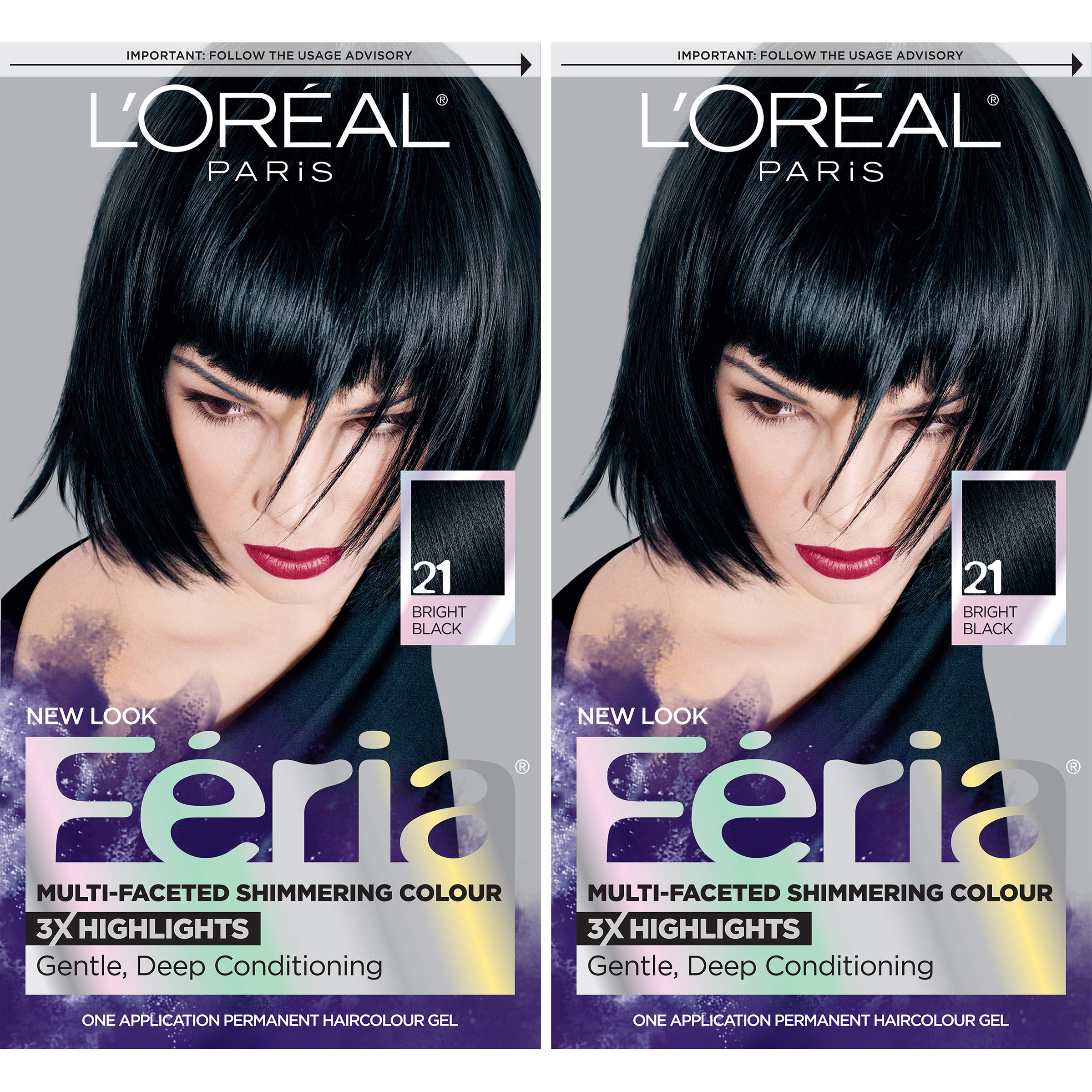 Mua L'Oreal Paris Feria Multi-Faceted Shimmering Permanent Hair Color, 21  Starry Night, Pack of 2, Hair Dye trên Amazon Mỹ chính hãng 2023 | Fado