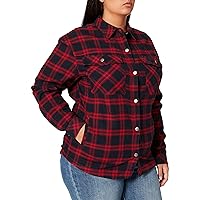 Urban Classics Ladies - Flanell Oversized Overshirt - 5XL Navy/Red