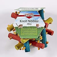 Kaytee Knot Nibbler Chew Toy for Pet Hamsters, Gerbils, and Other Small Animals, Mini