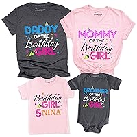 Birthday Girl Party Shirt Custom Family Bday Girl T-Shirt Bodysuit Outfit Gifts