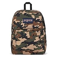 JanSport SuperBreak One Backpacks - Durable, Lightweight Bookbag with 1 Main Compartment, Front Utility Pocket with Built-in Organizer - Premium Backpack, Buckshot Camo