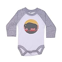 Buffalo Baby Onesie/Buffalo Sunset/Baby Sunset Outfit/Buffalo Baby Bodysuit/Unisex Infant Romper