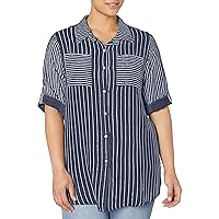 M Made in Italy Women's Button Down Tunic Shirt