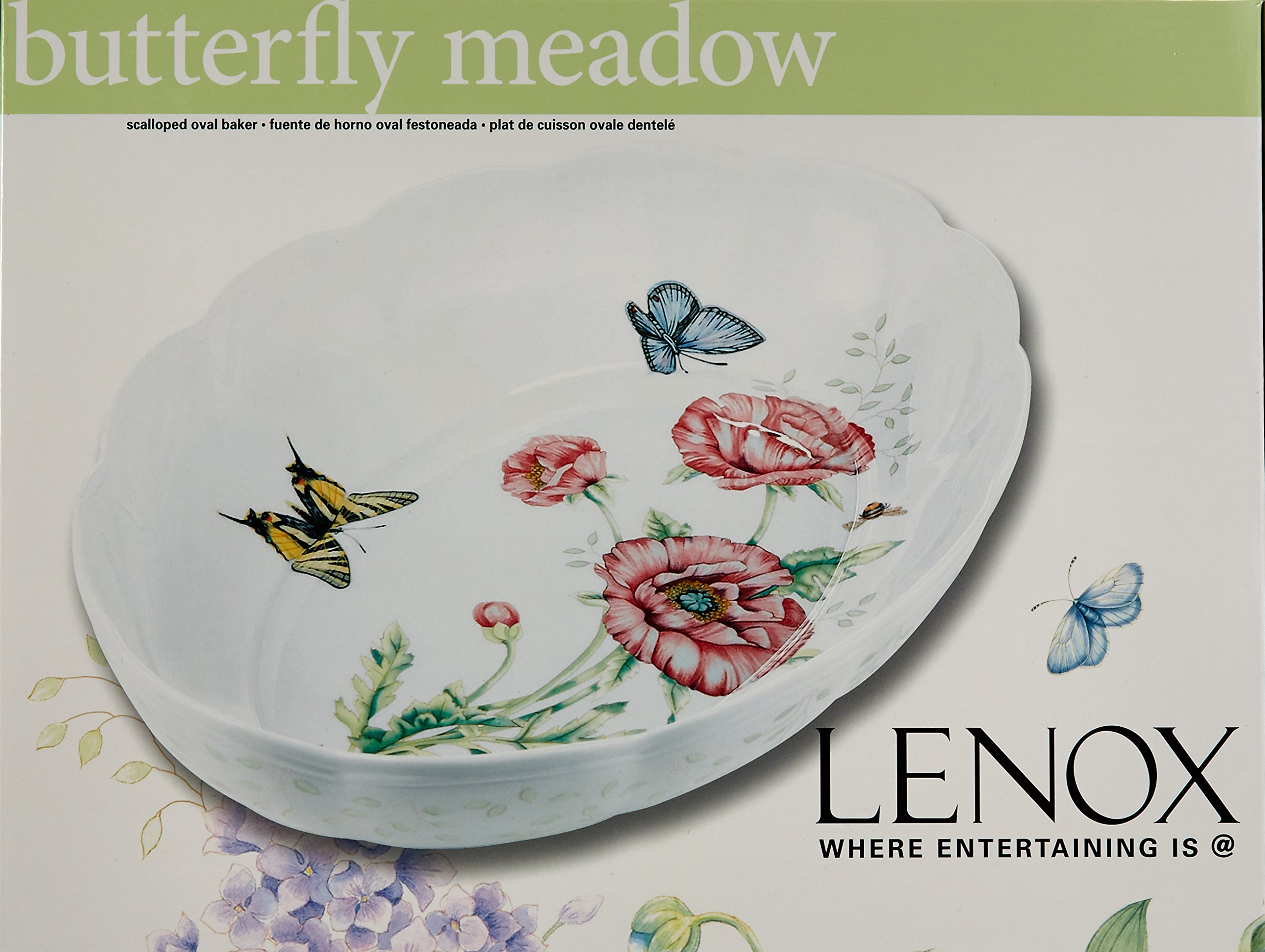 Lenox 6084024 Butterfly Meadow Oval Baker