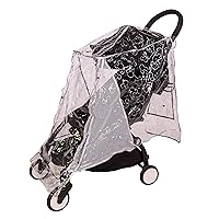 Disney Baby by J.L. Childress Universal Stroller Rain Cover - Disney Stroller Accessory - Disney World Travel Essential - Mickey Mouse Pattern - Storage Pocket - Clear/Silver