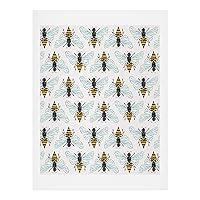 Cat Coquillette Honey Bee Pattern Art Print, 11 in x 14 in, Multi