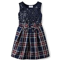 The Children's Place Girls' One Size Sleeveless Holiday Dressy Dress