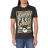 Johnny Cash Unisex-Adult Standard Signature Guitar T-Shirt