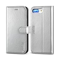 TUCCH Wallet Case for iPhone 8 Plus/7 Plus, Kickstand PU Leather Flip Folio Case with Card Slot Holder Magnetic Closure [TPU Interior Case] Compatible with iPhone 7 Plus/8 Plus 5.5