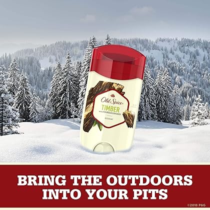 Old Spice Aluminum Free Deodorant for Men, Timber with Sandalwood Scent, 3 oz, (Pack of 3)